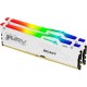 Пам'ять 16Gb x 2 (32Gb Kit) DDR5, 5600 MHz, Kingston Fury Beast RGB, White (KF556C40BWAK2-32)