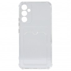 Накладка силіконова для смартфона Samsung A34 5G, with pocket, Transparent