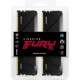 Пам'ять 16Gb x 2 (32Gb Kit) DDR4, 3200 MHz, Kingston Fury Beast RGB, Black (KF432C16BB2AK2/32)