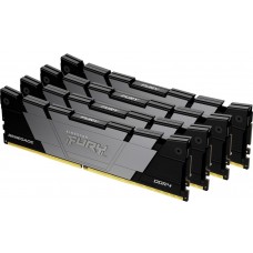 Пам'ять 32Gb x 4 (128Gb Kit) DDR4, 3600 MHz, Kingston Fury Renegade, Black (KF436C18RB2K4/128)