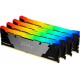 Память 32Gb x 4 (128Gb Kit) DDR4, 3600 MHz, Kingston Fury Renegade RGB, Black (KF436C18RB2AK4/128)