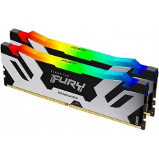 Память 16Gb x 2 (32Gb Kit) DDR5, 8000 MHz, Kingston Fury Renegade RGB, Black (KF580C38RSAK2-32)