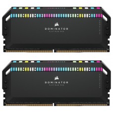 Пам'ять 16Gb x 2 (32Gb Kit) DDR5, 6000 MHz, Corsair Dominator Platinum RGB, Black (CMT32GX5M2E6000C36)
