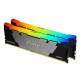 Память 8Gb x 2 (16Gb Kit) DDR4, 3200 MHz, Kingston Fury Renegade RGB, Black (KF432C16RB2AK2/16)