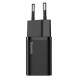 Сетевое зарядное устройство Baseus Super Si 1C, Black, 25 Вт, 1xTypeC, PD (CCSP020101)