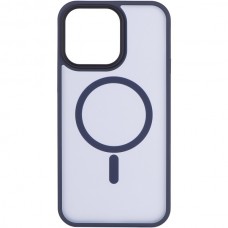 Бампер для Apple iPhone 15 Ultra, Dark Blue, 2E, MagSafe, Soft Touch (2E-IPH-15U-OCLS-DB)