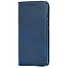 Чехол-книжка для смартфона Xiaomi Redmi 12C, Premium Leather Case Dark Blue