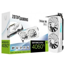 Відеокарта GeForce RTX 4060 Ti, Zotac, Twin Edge OC (White Edition), 8Gb GDDR6 (ZT-D40610Q-10M)