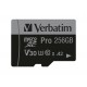 Карта пам'яті microSDXC, 256Gb, Verbatim Pro, SD адаптер (47045)