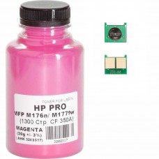 Тонер + чіп HP CLJ Pro M176/M177, Magenta, 30 г, AHK (3202342)