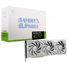 Відеокарта GeForce RTX 4070 SUPER, MSI, GAMING X SLIM WHITE (RTX 4070 SUPER 12G GAMING X SLIM WHITE)