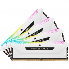 Память 8Gb x 4 (32Gb Kit) DDR4, 3600 MHz, Corsair Vengeance RGB Pro SL, White (CMH32GX4M4D3600C18W)