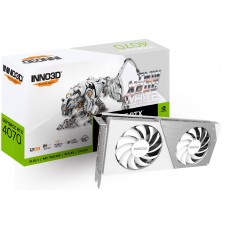 Видеокарта GeForce RTX 4070, Inno3D, TWIN X2 OC (White Edition), 12Gb GDDR6X (N40702-126XX-183052V)