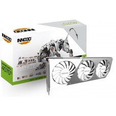 Видеокарта GeForce RTX 4070 Ti, Inno3D, X3 OC (White Edition), 12Gb GDDR6X (N407T3-126XX-186148W)