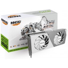 Видеокарта GeForce RTX 4070 SUPER, Inno3D, TWIN X2 OC (White), 12Gb GDDR6X (N407S2-126XX-186162W)