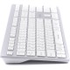 Клавіатура бездротовa A4tech FBX50C White, Bluetooth/2.4 ГГц, Fstyler Compact Size keyboard, USB