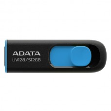 USB 3.2 Flash Drive 512Gb ADATA UV128, Black/Blue (AUV128-512G-RBE)