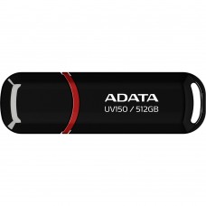 USB 3.2 Flash Drive 512Gb ADATA UV150, Black (AUV150-512G-RBK)