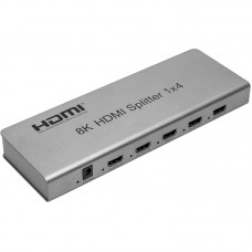 Сплиттер HDMI 1x4, версия 1.4, 8K, PowerPlant (CA914203)