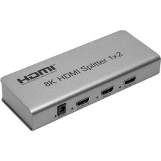 Спліттер HDMI 1x2, версия 1.4, 8K, PowerPlant (CA914197)