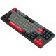 Клавиатура Bloody S87 Energy Red, механическая, игровая, USB, RGB подсветка, BLMS TKL Switch