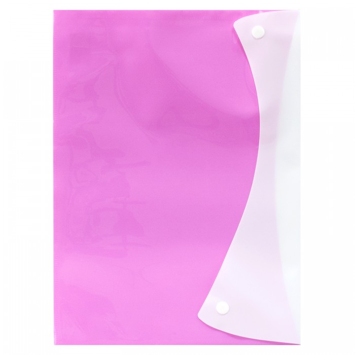 Папка-конверт на кнопці A4, Pink, H-Tone (JJ409303-pink)