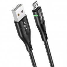 Кабель USB - micro USB 1.2 м Hoco U93 Black, 2.4A (U93)