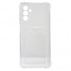 Накладка силіконова для смартфона Samsung A13 5G/A04s, with pocket, Transparent