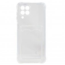 Накладка силіконова для смартфона Samsung M33 5G (M336), with pocket, Transparent