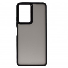 Накладка силиконовая для смартфона Xiaomi Redmi Note 10 Pro, Gingle Matte Metal Frame, Black