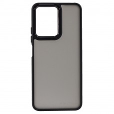 Накладка силіконова для смартфона Xiaomi Redmi Note 12 4G, Gingle Matte Metal Frame, Black