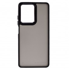 Накладка силіконова для смартфона Xiaomi Redmi Note 12 Pro (6.67), Gingle Matte Metal Frame, Black