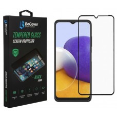 Защитное стекло для Samsung Galaxy A22 (SM-A225), BeCover, Black (706609)