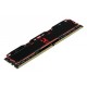 Пам'ять 16Gb DDR4, 3200 MHz, Goodram IRDM X, Black (IR-XL3200D464L16S/16G)
