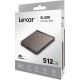 Зовнішній накопичувач SSD, 512Gb, Lexar SL200, Grey (LSL200X512G-RNNNG)