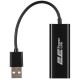 Мережевий адаптер USB 2.0 - Ethernet, 10/100 Мбіт/сек, 2E LD318, Black, чіпсет RTL8152 (2E-LD318)