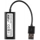 Мережевий адаптер USB 2.0 - Ethernet, 10/100 Мбіт/сек, 2E LD318, Black, чіпсет RTL8152 (2E-LD318)