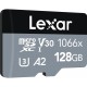 Карта памяти microSDXC, 128Gb, Lexar Professional 1066x, SD адаптер (LMS1066128G-BNANG)