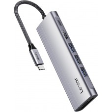 Концентратор USB 3.2 Type-C Lexar H31 (7-in-1), Grey (LPAH31N-RNHNG)