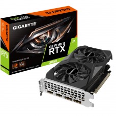 Видеокарта GeForce RTX 3050, Gigabyte, WINDFORCE OC, 6Gb GDDR6 (GV-N3050WF2OC-6GD)