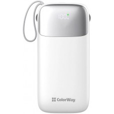 Універсальна мобільна батарея 50000 mAh, ColorWay, White, 22.5W (CW-PB500LPA4WT-PDD)
