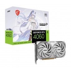 Видеокарта GeForce RTX 4060, MSI, VENTUS 2X (White Edition), 8Gb GDDR6 (RTX 4060 VENTUS 2X WHITE 8G)