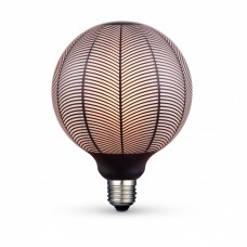 Лампа світлодіодна E27, 6 Вт, 1800K, G125, Videx Filament, 250 Лм, 220V, Black Magician (VL-DG125BN)