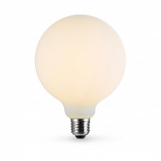 Лампа світлодіодна E27, 7 Вт, 3000K, G125, Videx Filament, 806 Лм, 220V, Porcelain Dimmable (VL-DG125MO)