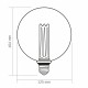 Лампа светодиодная E27, 4 Вт, 1800K, G125, Videx Filament, 180 Лм, 220V (VL-DI-G125FC1980)