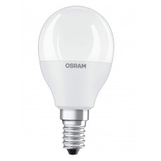 Лампа светодиодная E14, 6.5 Вт, 3000K, P60, Osram, 560 Лм, 220V (4058075623927)