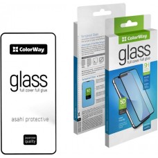 Захисне скло для Samsung Galaxy S21 FE (G990), ColorWay, Black, Full Cover & Glue (CW-GSFGSG990-BK)