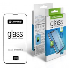 Защитное стекло для Xiaomi Redmi 12, ColorWay, Black, Full Cover & Glue (CW-GSFGXR12-BK)