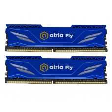 Пам'ять 8Gb x 2 (16Gb Kit) DDR4, 3200 MHz, Atria Fly, Dark Blue (UAT43200CL18BLK2/16)