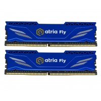 Пам'ять 16Gb x 2 (32Gb Kit) DDR4, 2666 MHz, Atria Fly, Dark Blue (UAT42666CL19BLK2/32)